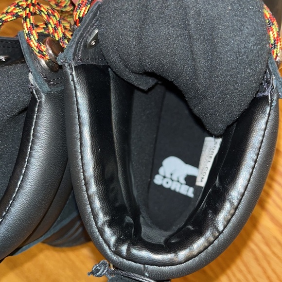 NWT Sorel Slimpack lll Waterproof Hiker Boot Black size 7 - Picture 14 of 14